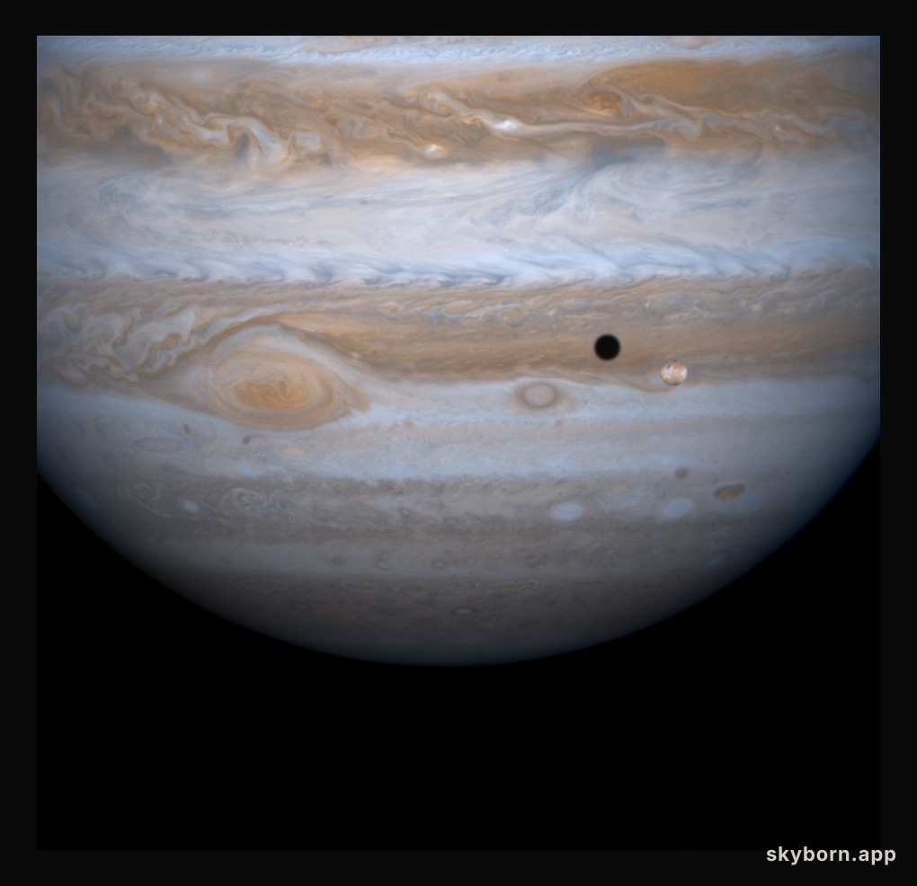 Jupiter, Io and Shadow