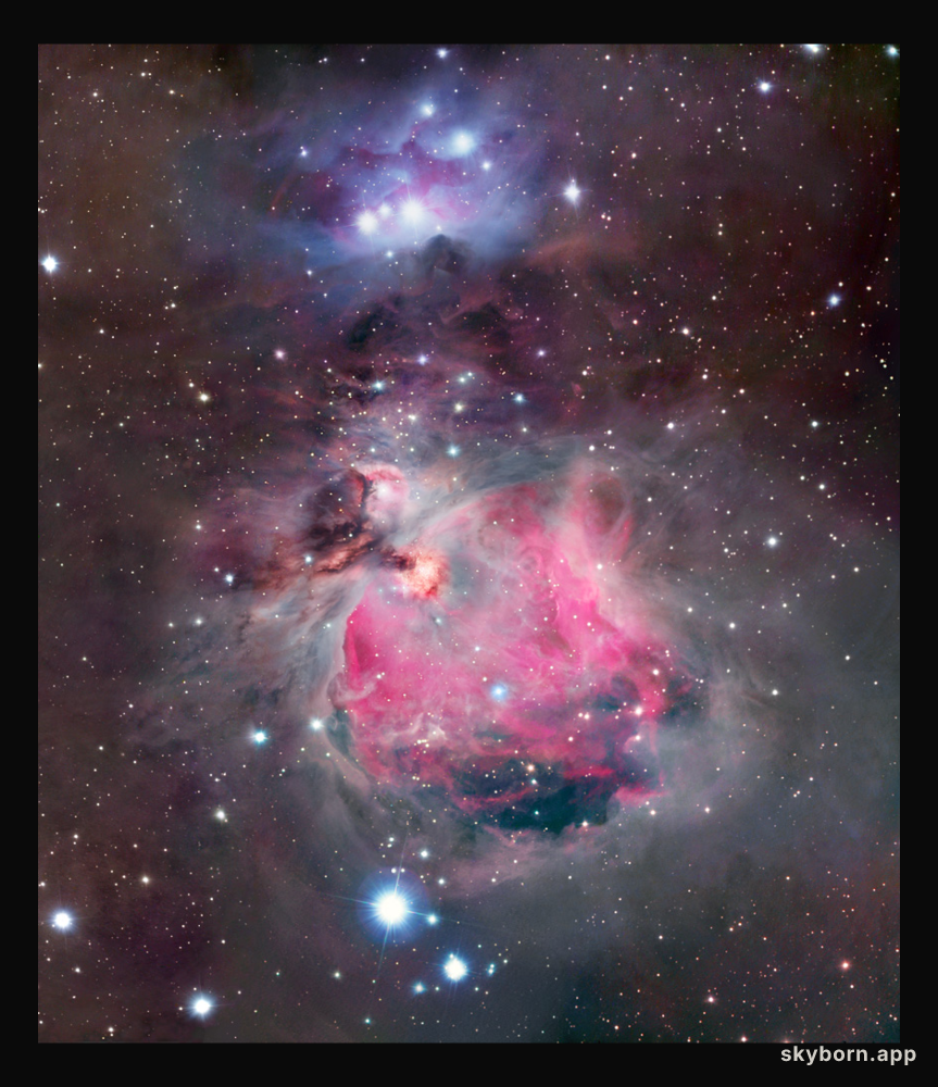 Colorful Clouds of Orion