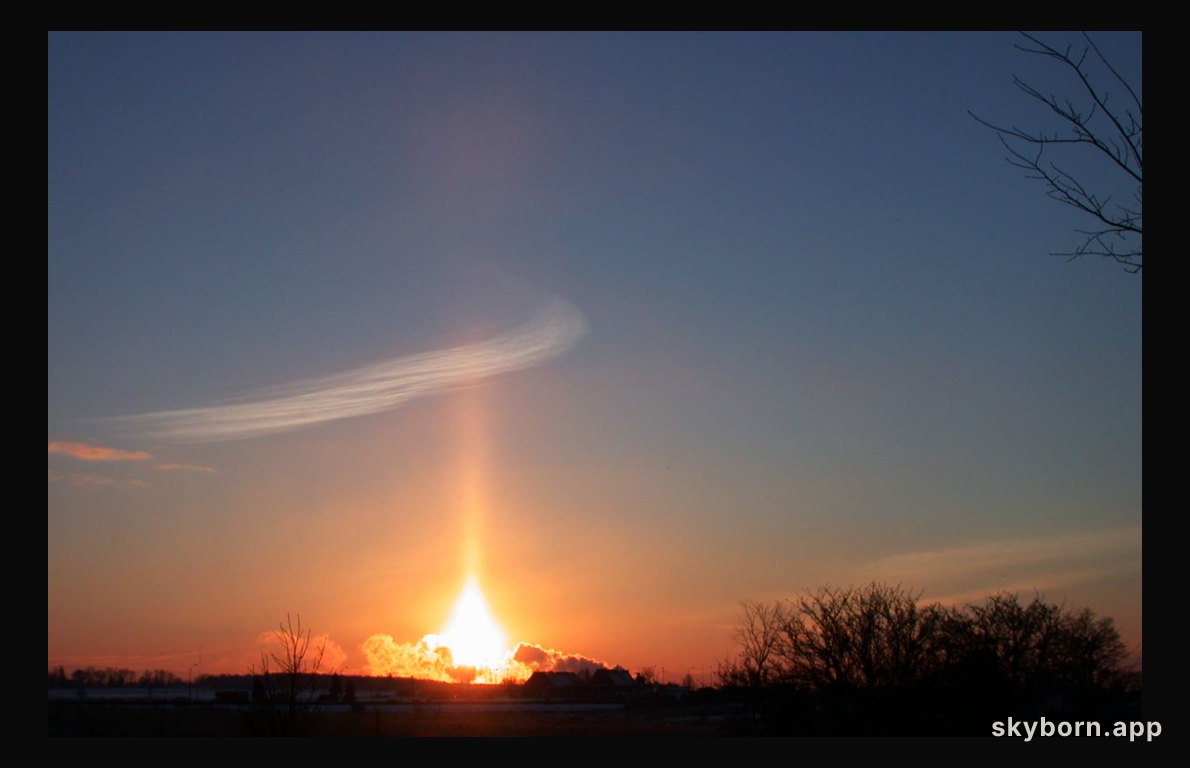 Launch of the Sun Pillar