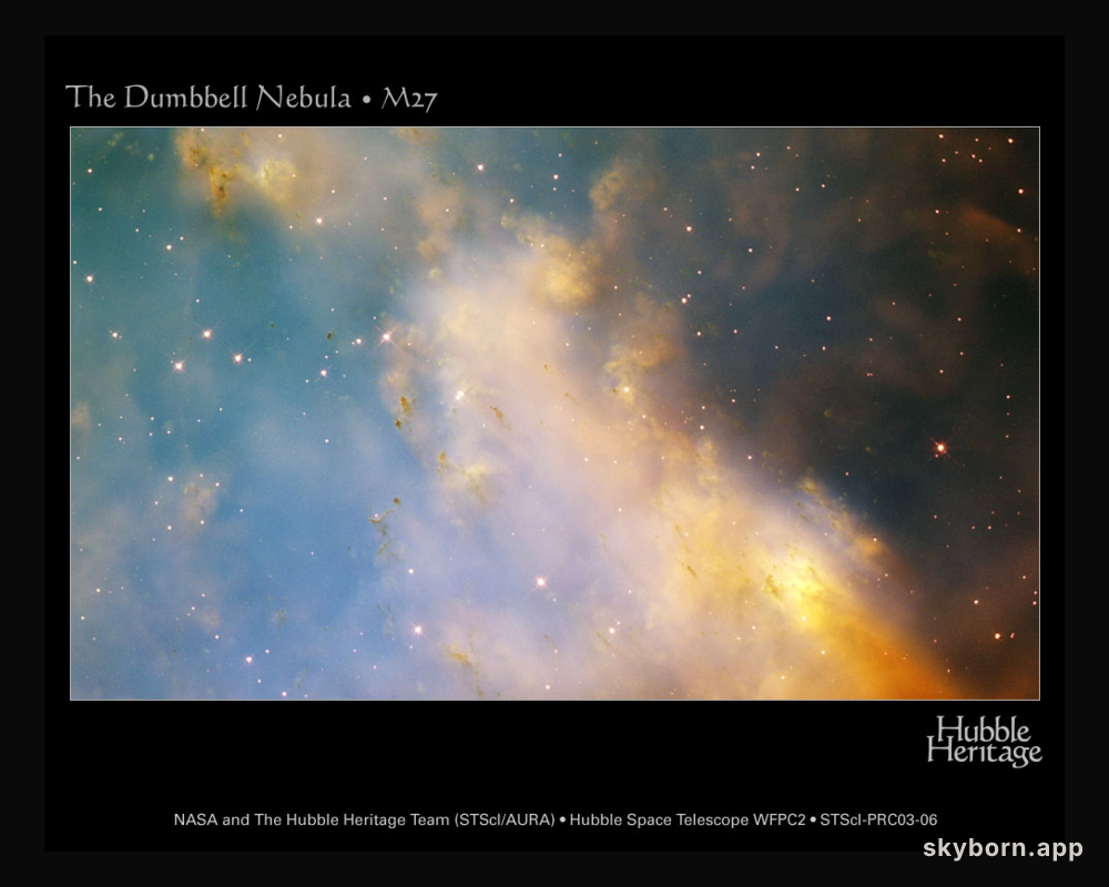 Dumbbell Nebula Close-Up from Hubble