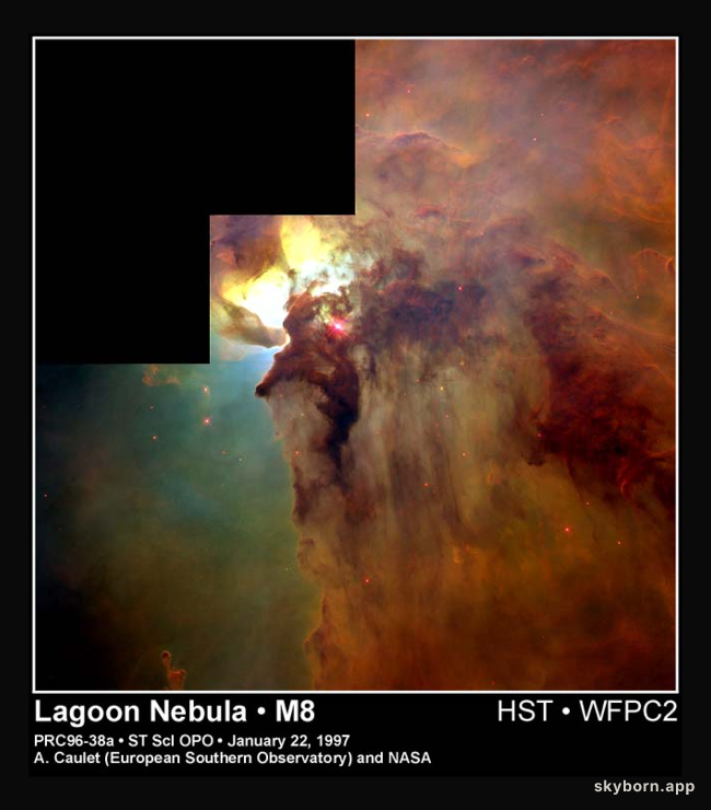 In the Center of the Lagoon Nebula
