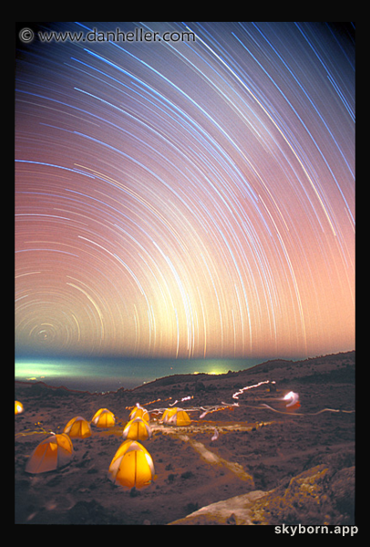 The Star Trails of Kilimanjaro