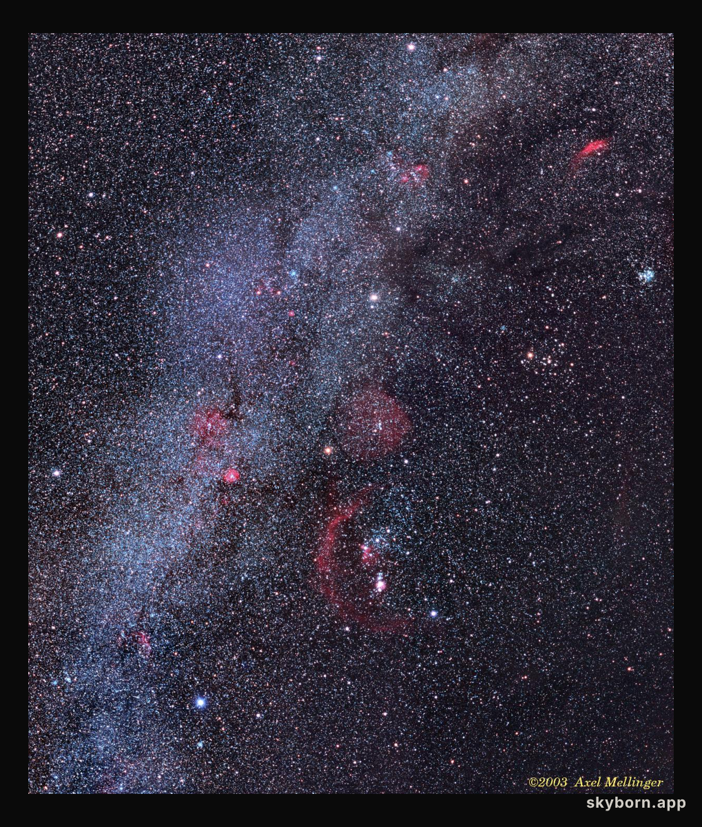 Clusters and Nebulae of the Hexagon