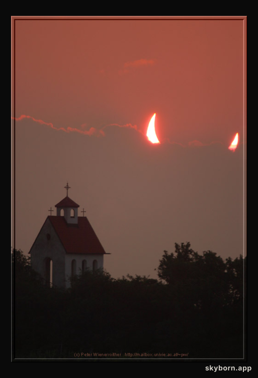 Clouds and the Moon Move to Block the Sun