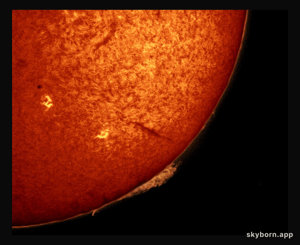Orange Sun Simmering