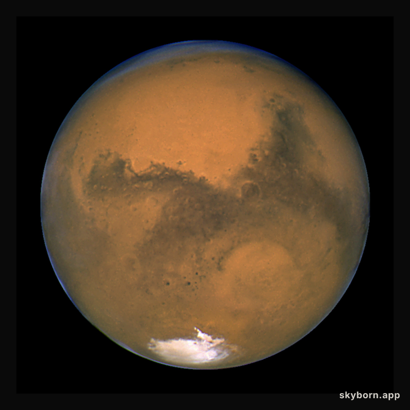 Big Mars from Hubble