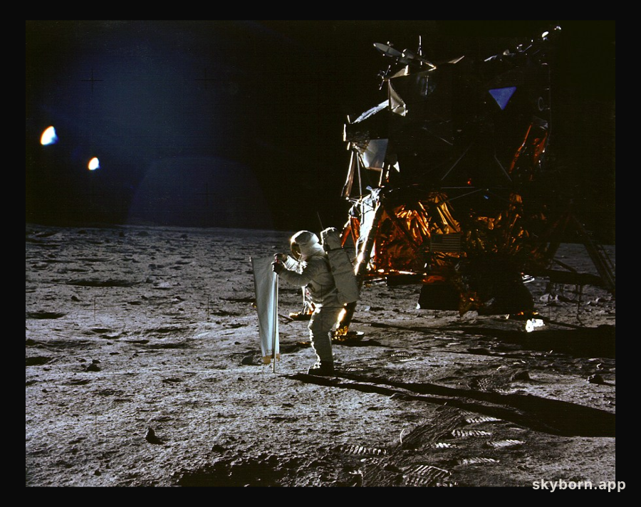 Apollo 11: Catching Some Sun