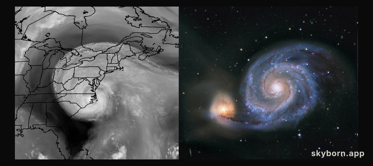 Logarithmic Spirals Isabel and M51