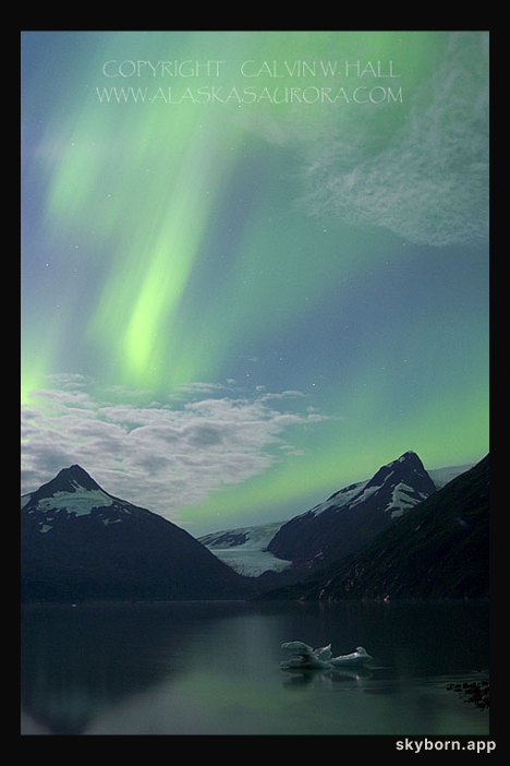 Aurora Over the Chugach Mountains