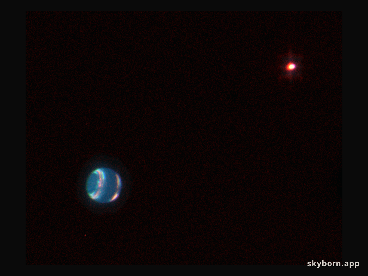 Neptune and Triton from Palomar