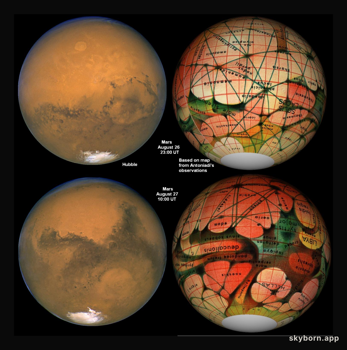 Mars Then and Now