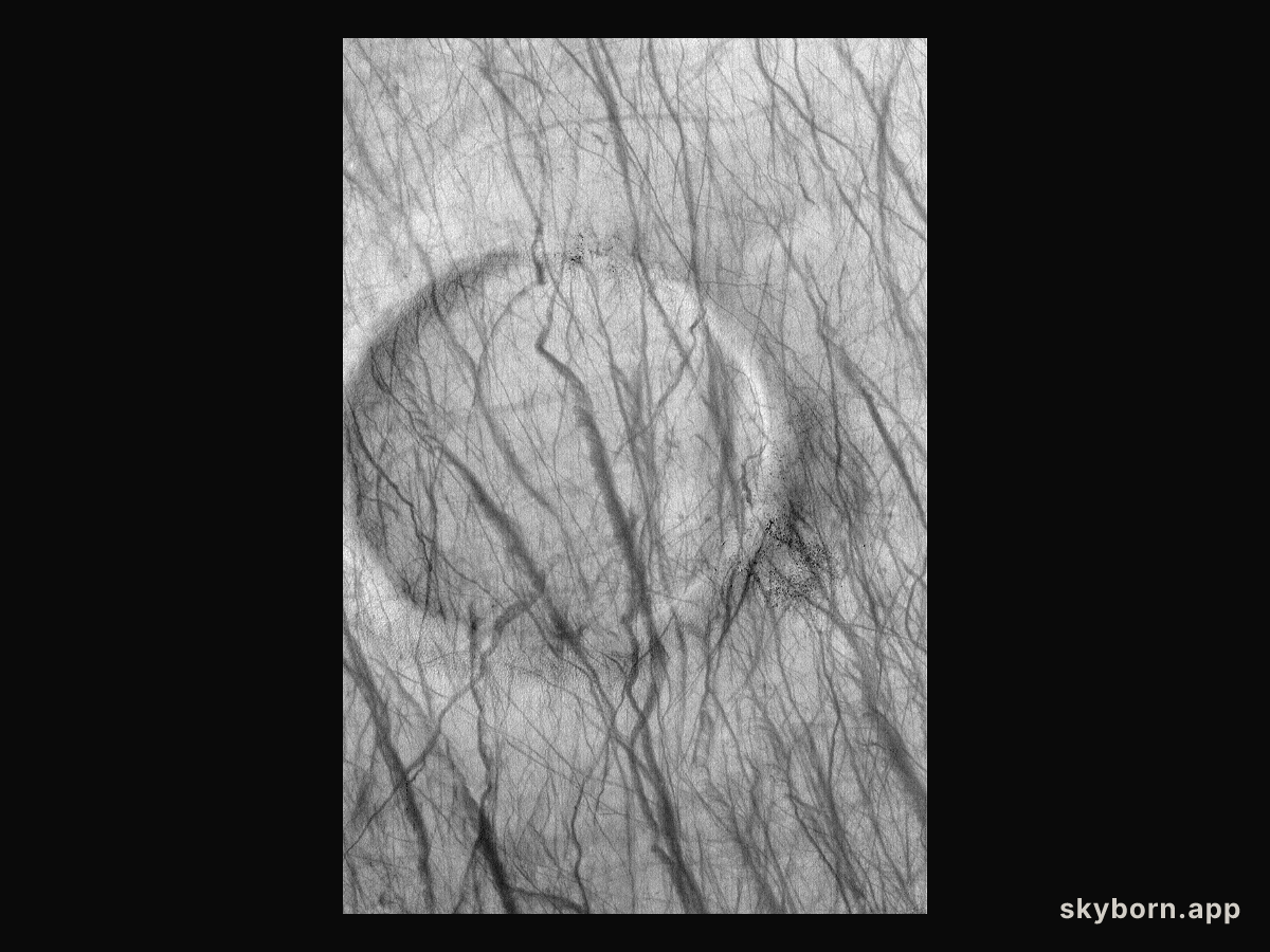 A Dust Devil Crater on Mars