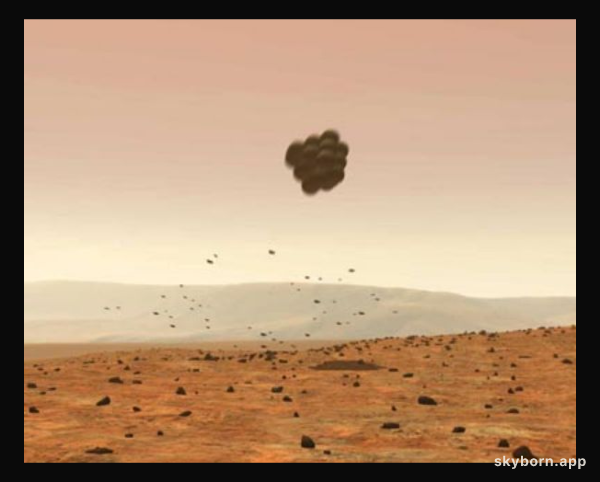 Spirit Rover Bounces Down on Mars