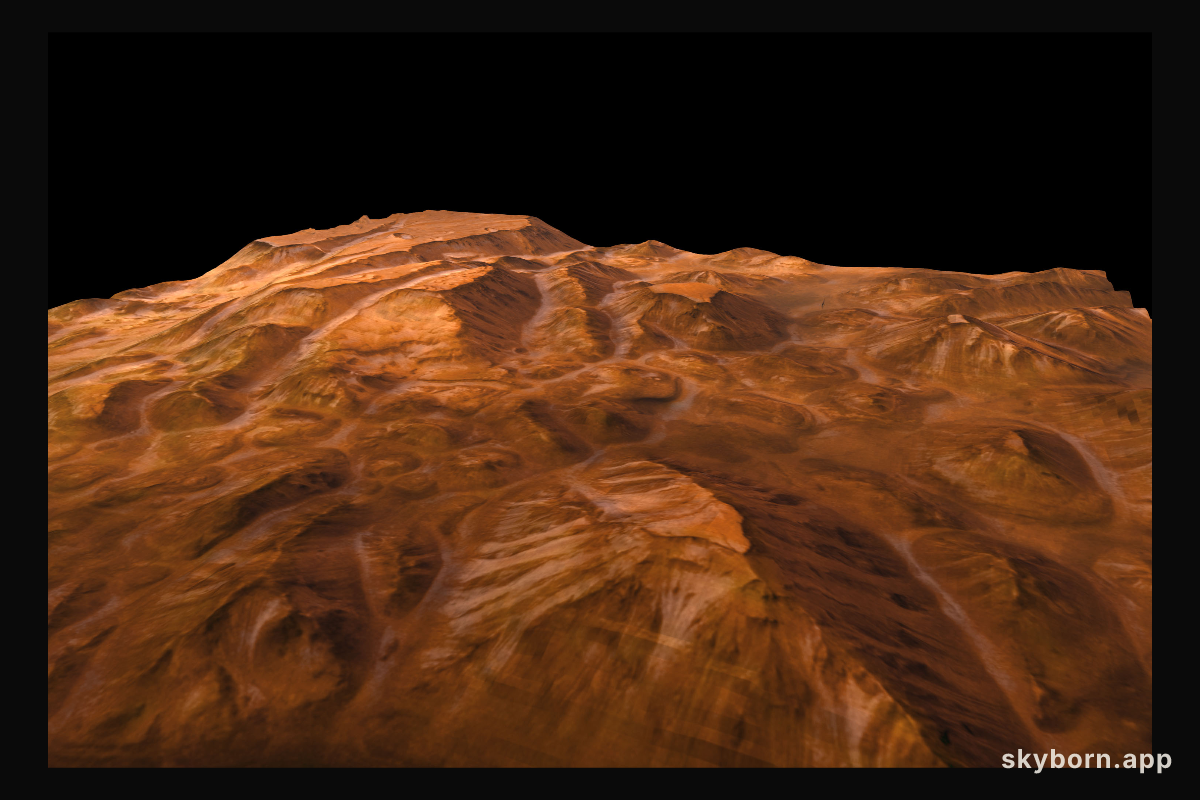 Valles Marineris Perspective from Mars Express