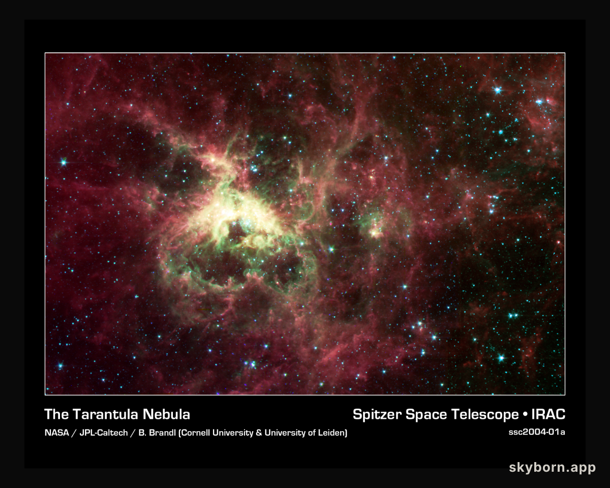The Tarantula Nebula from Spitzer