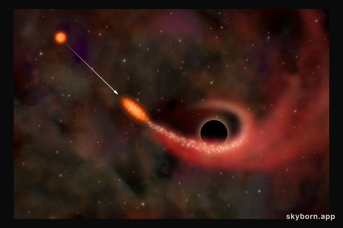 X-Rays Indicate Star Ripped Up by Black Hole