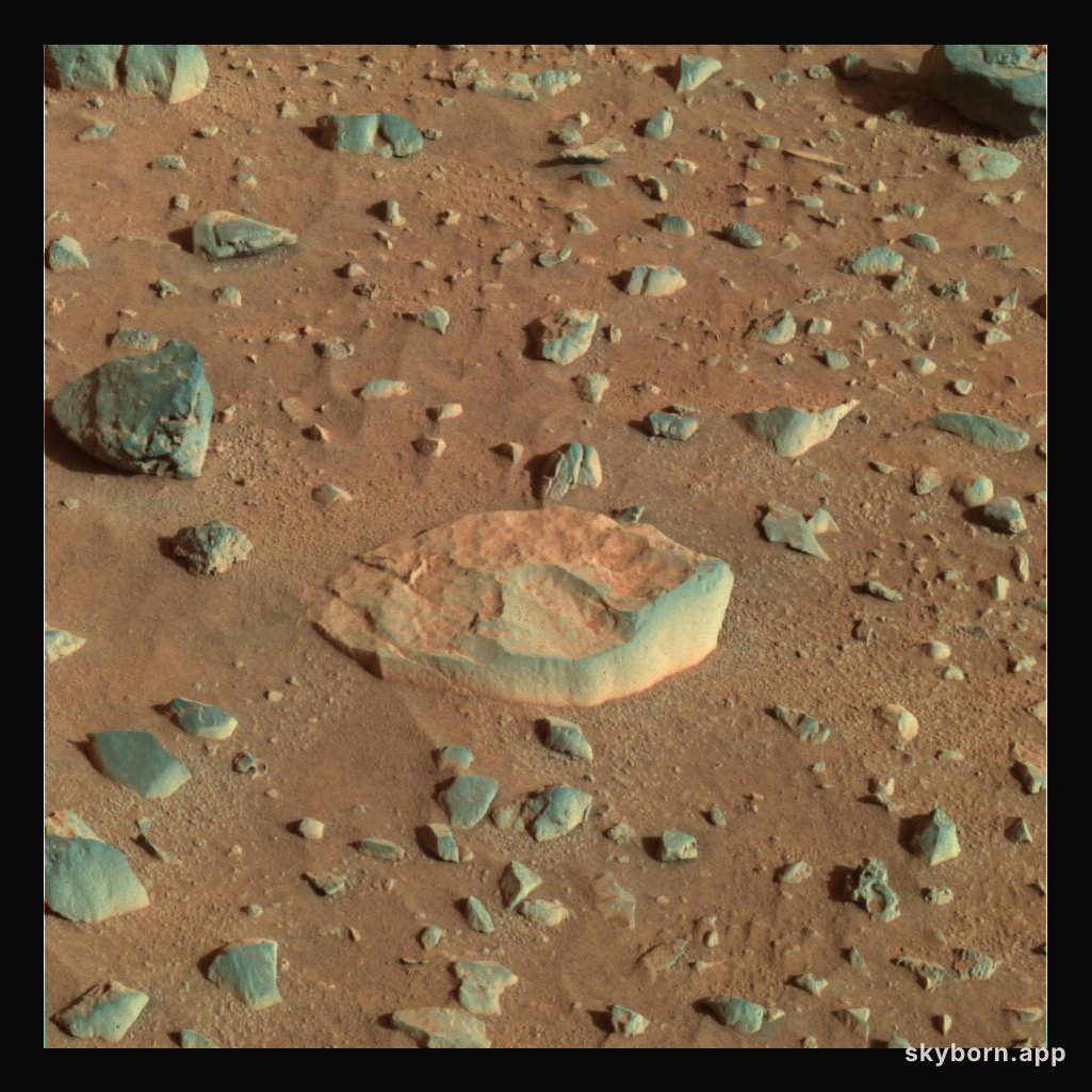 White Boat Rock on Mars