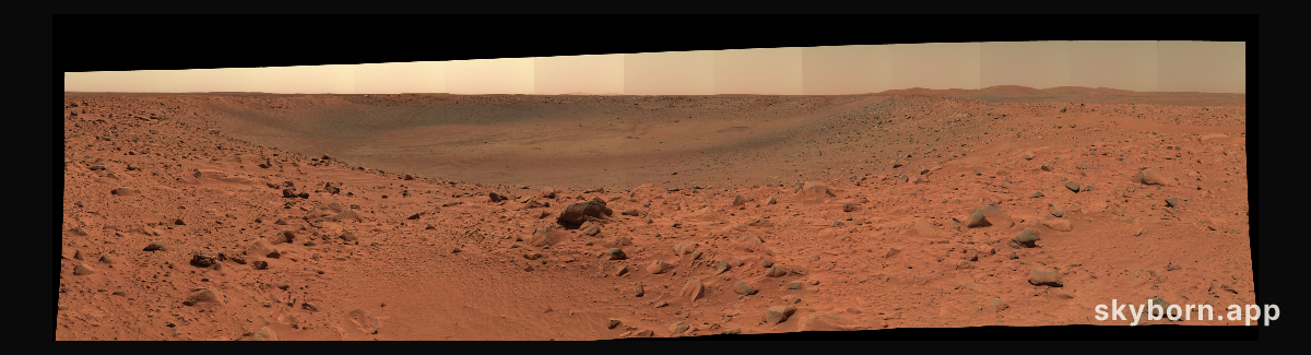 Spirit Pan from Bonneville Crater's Edge