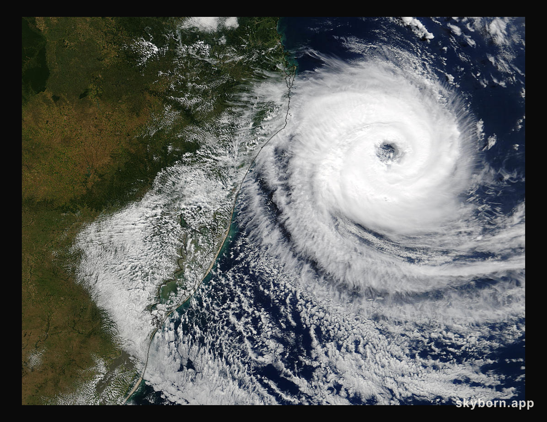 Unusually Strong Cyclone Off the Brazilian Coast