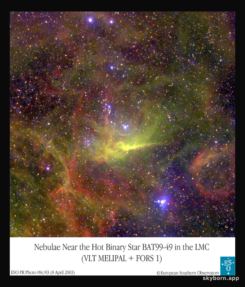 Nebulas Surrounding Wolf-Rayet Binary BAT99-49