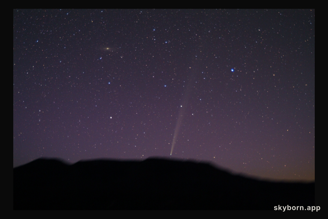 Comet Bradfield Rising
