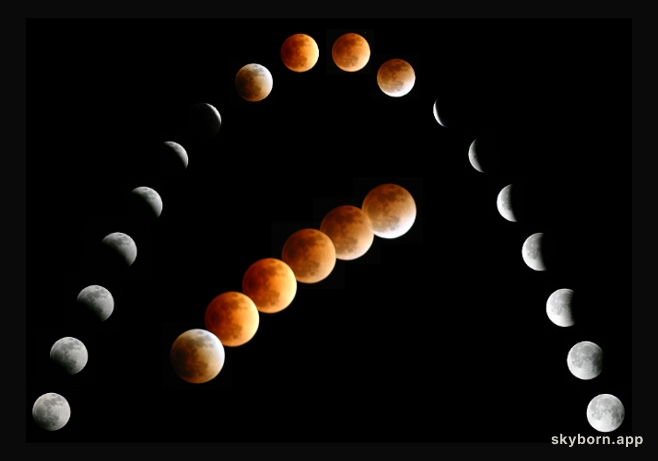 A Lunar Eclipse Mosaic