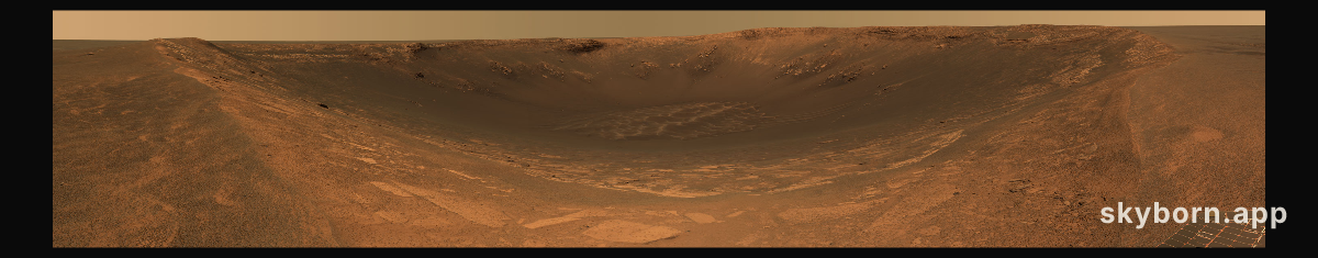 Endurance Crater on Mars