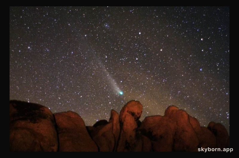 Comet NEAT (Q4) Over Indian Cove