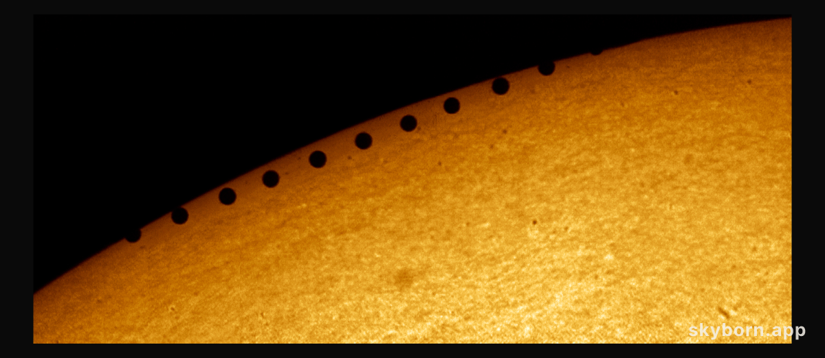 A Planet Transits the Sun