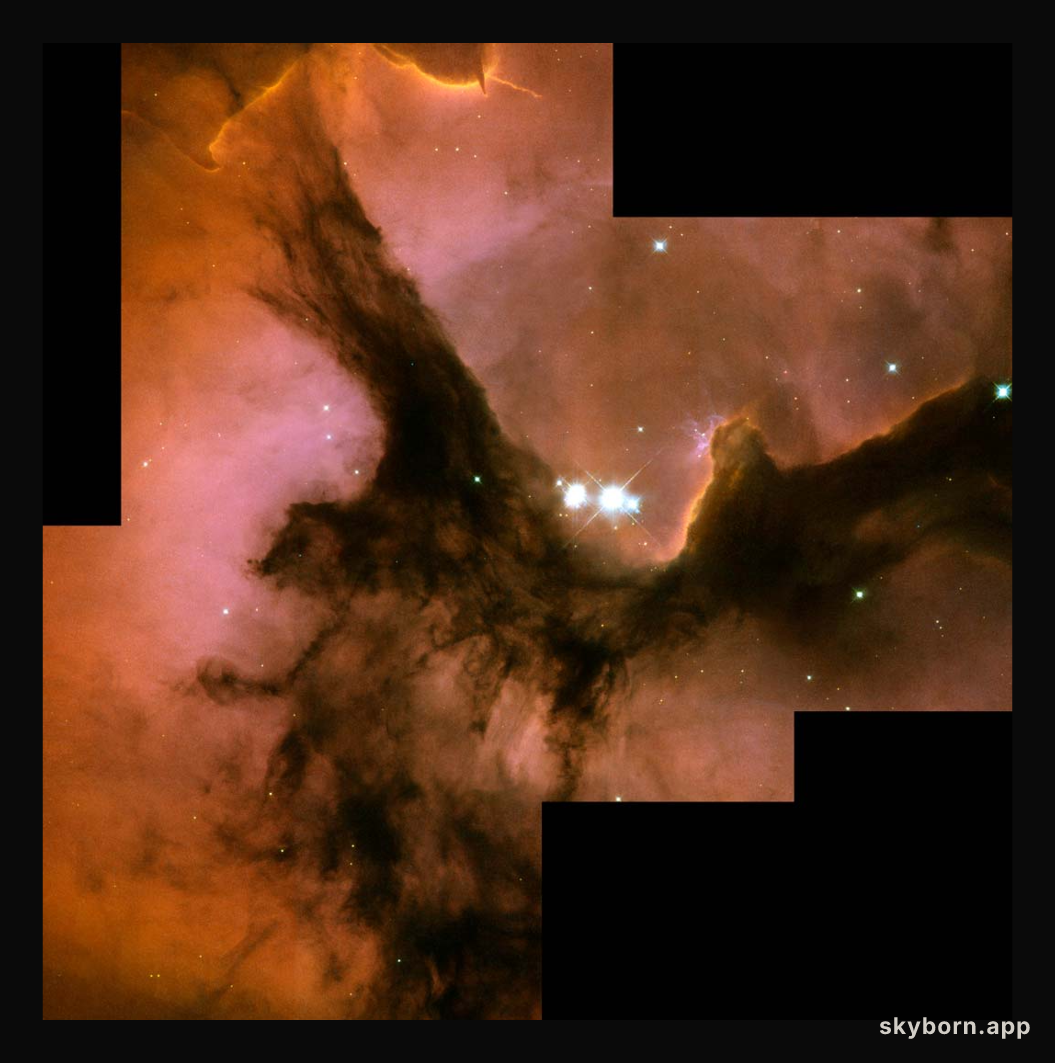 The Trifid Nebula from Hubble