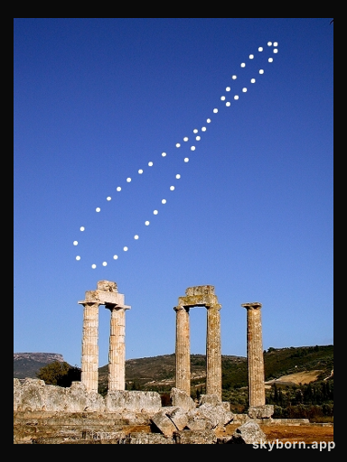 Analemma over Ancient Nemea