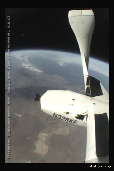 Planet Earth from SpaceShipOne
