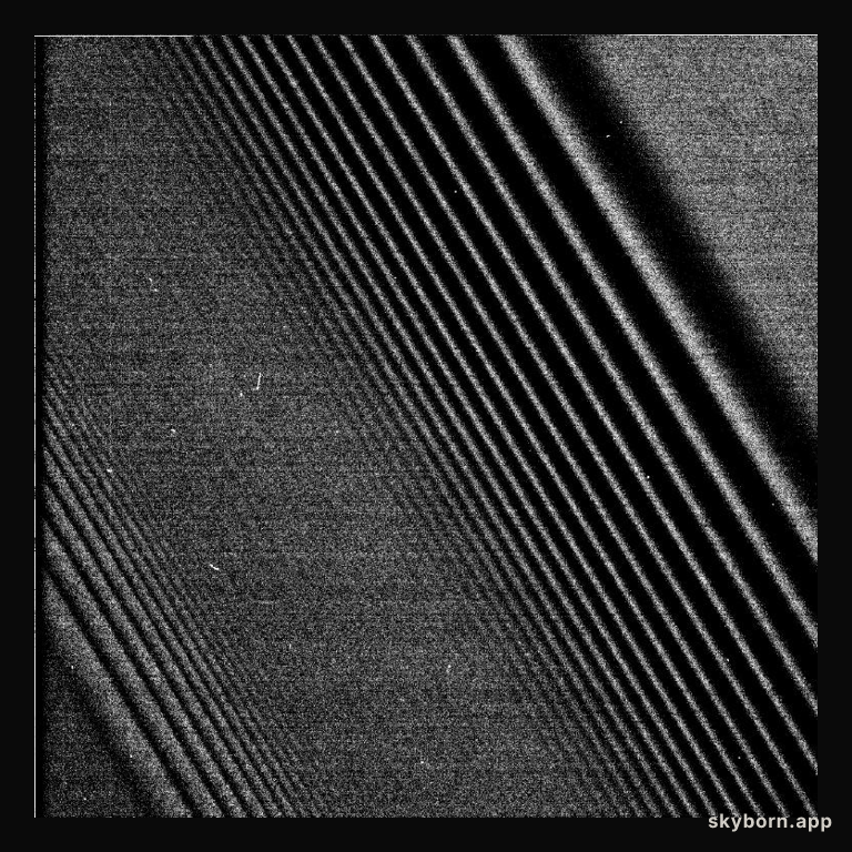 Cassini Images Density Waves in Saturn's Rings