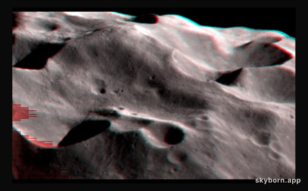 Phoebe Craters in Stereo