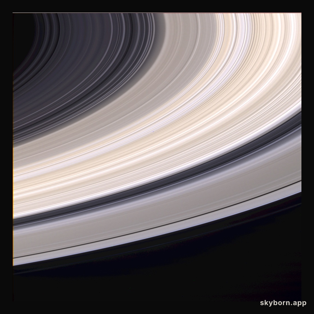 Saturn's Rings in Natural Color