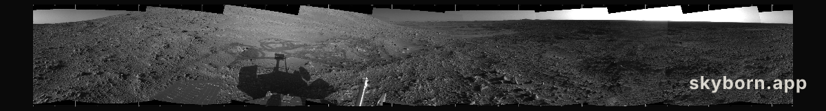 Spirit Rover at Engineering Flats on Mars