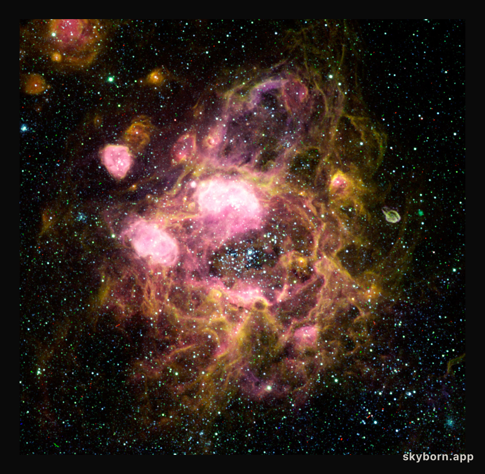 N11: A Giant Ring of Emission Nebulas