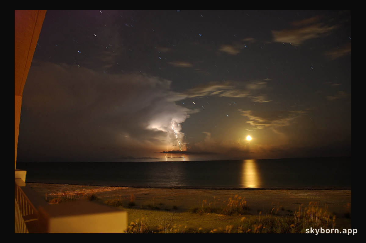 Moon Lightning