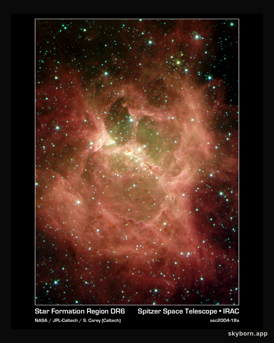 Spooky Star Forming Region DR 6