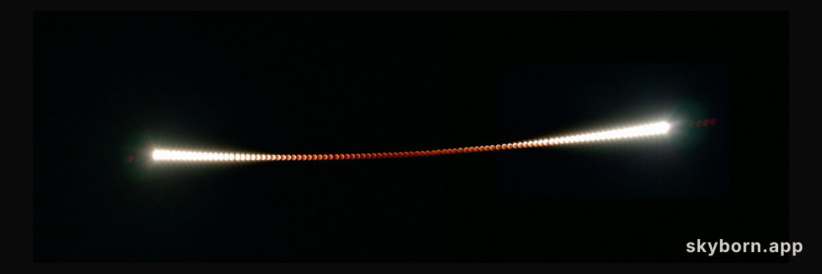 A Time-Lapse Lunar Eclipse
