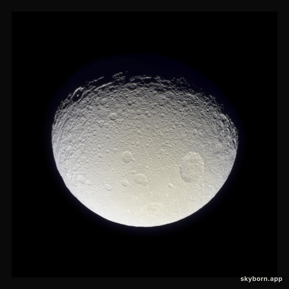 Saturn's Moon Tethys from Cassini