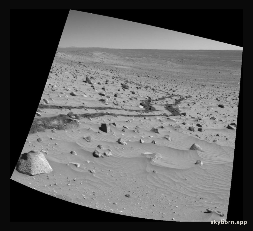 Looking Back Over Mars