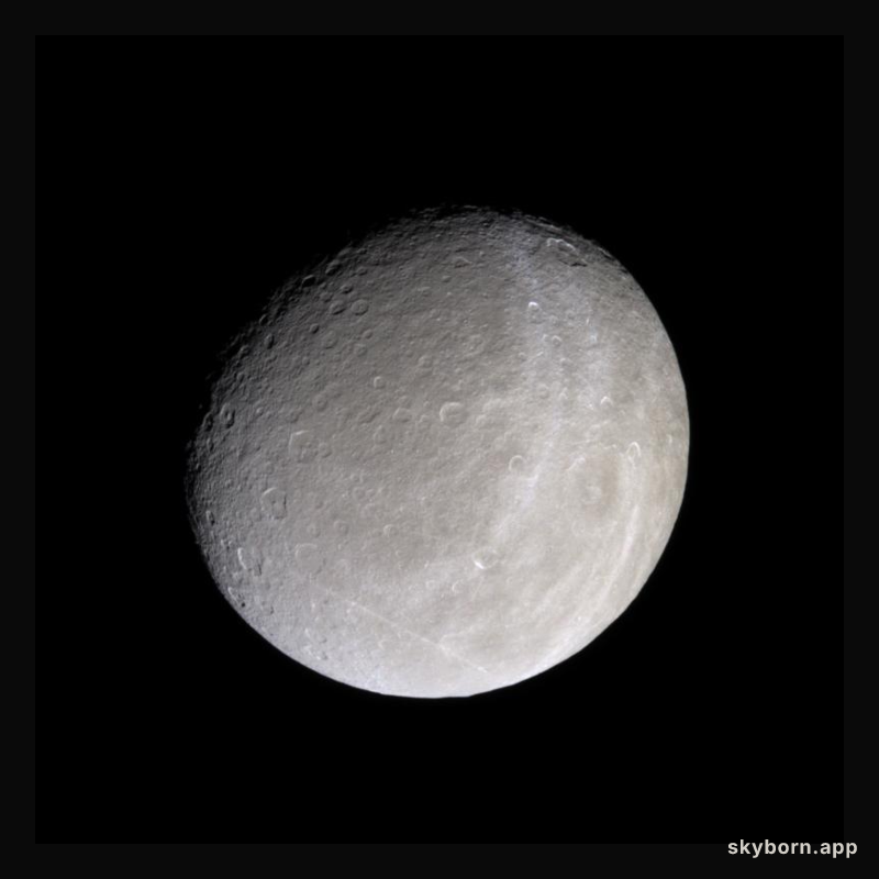 Saturn's Moon Rhea from Cassini