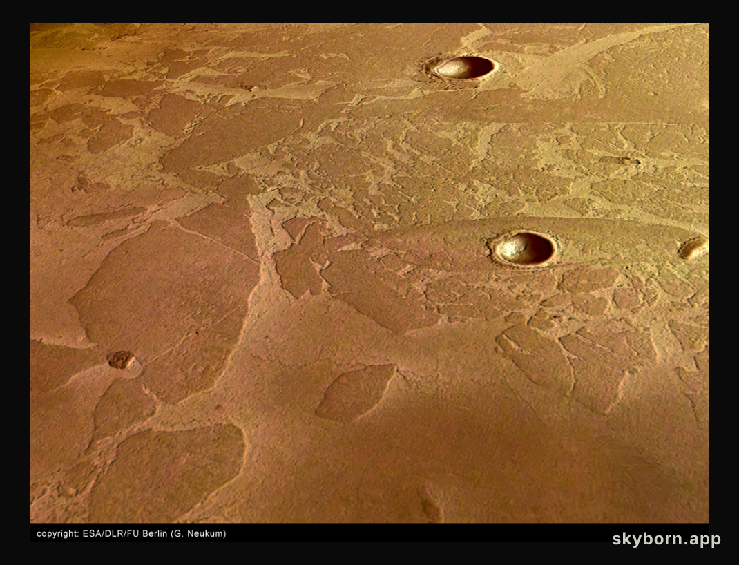 Unusual Plates on Mars