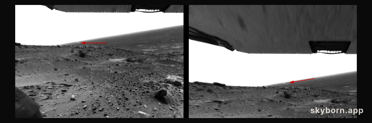 A Dust Devil Swirling on Mars