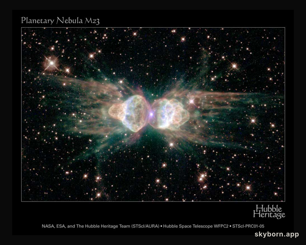 Planetary Nebula Mz3: The Ant Nebula