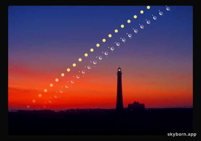 Solar System Rising Over Fire Island