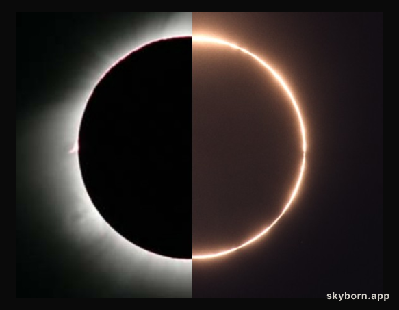 Hybrid Solar Eclipse