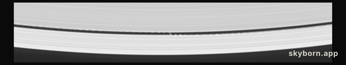 A Wave Maker Moon in Saturn's Rings
