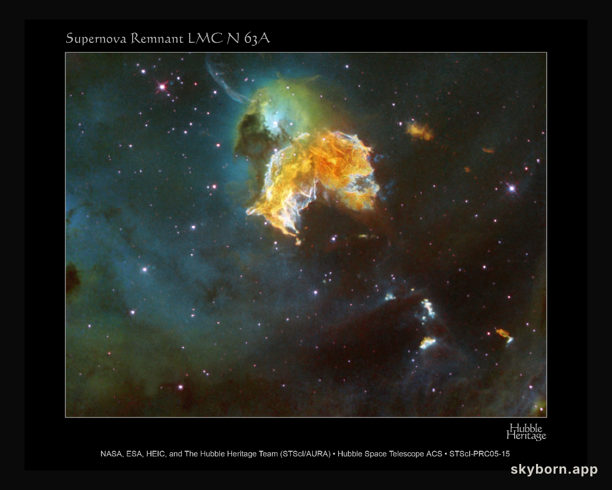 Rampaging Supernova Remnant N63A